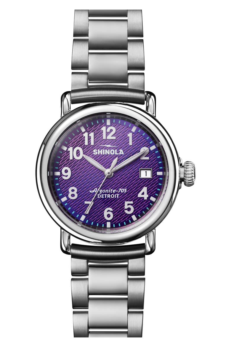 Runwell Bracelet Watch, 36mm, Main, color, PURPLE