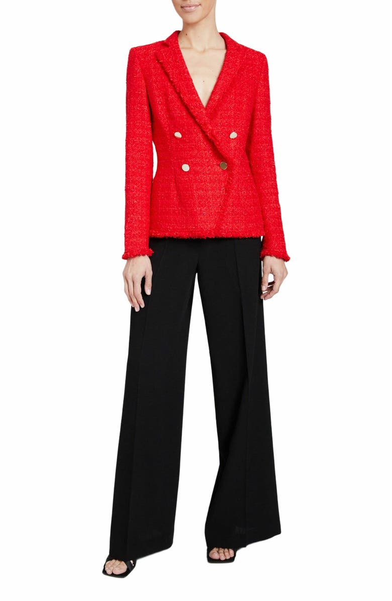 Santorelli ALAIA Double Breasted Tweed Jacket, Main, color, 