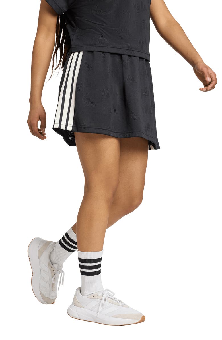 adidas Stadium 3-Stripes Jacquard Tennis Skort, Alternate, color,