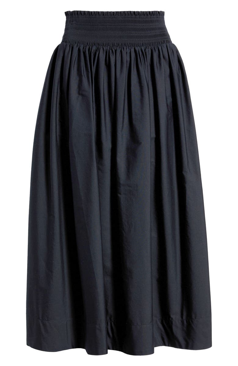 Nordstrom Smocked Cotton Midi Skirt, Main, color, 