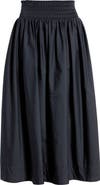 Nordstrom Smocked Cotton Midi Skirt