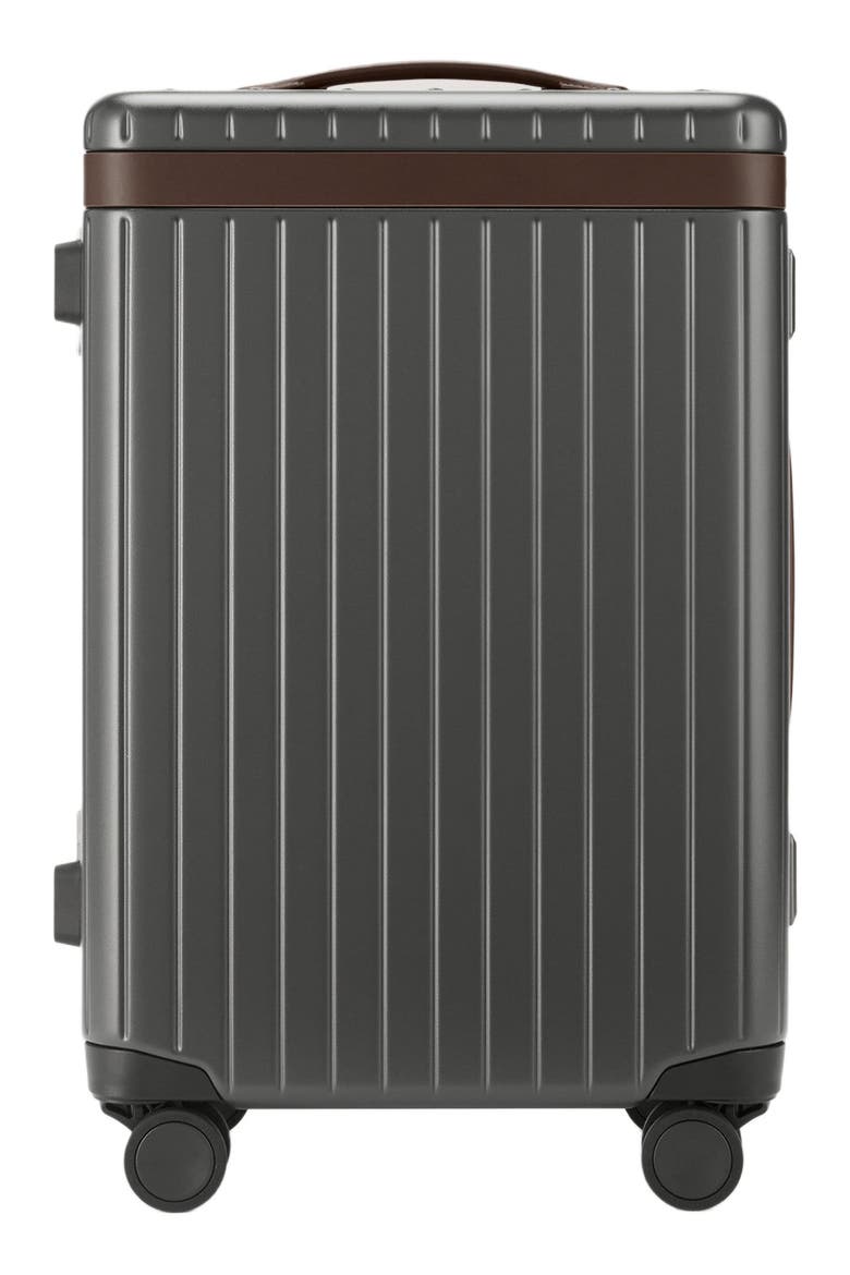 The Carry-on Suitcase, Main, color, Grey / Chocolate