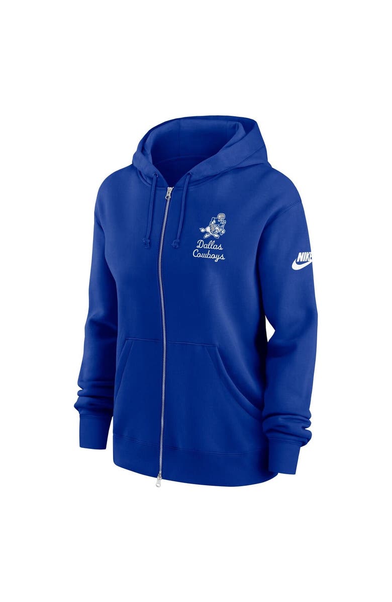 Nike Women's Nike Navy Dallas Cowboys Phoenix Rewind Full-Zip Hoodie, Alternate, color, Navy
