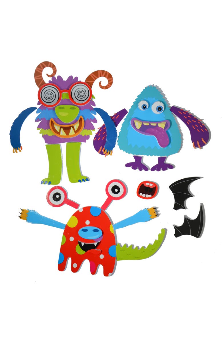 Buddy & Barney Silly Monsters Bath Time Stickers, Alternate, color, Multicolored