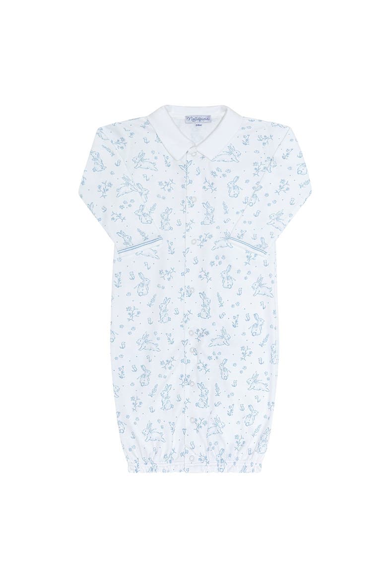 Blue Bunny Toile Converter Gown - Baby, Main, color, Blue