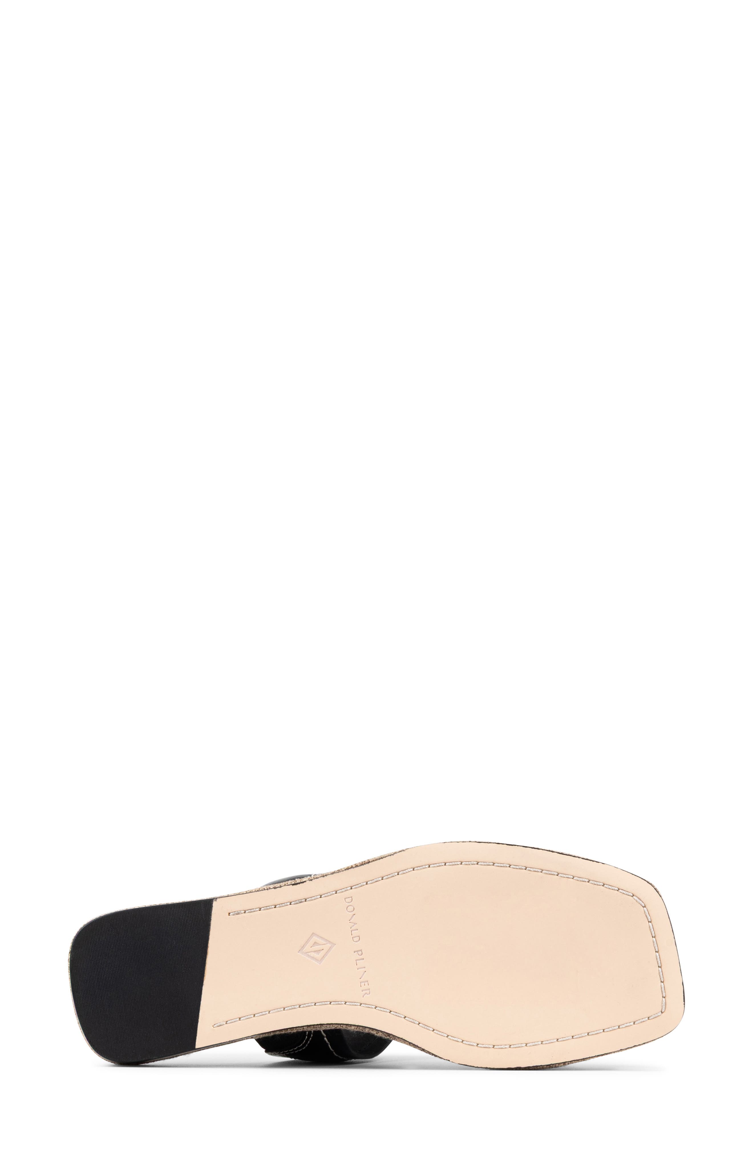 Donald Pliner Wedge Toe Loop Sandal, Alternate, color, Black