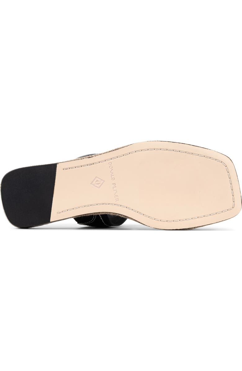 Donald Pliner Wedge Toe Loop Sandal, Alternate, color, Black