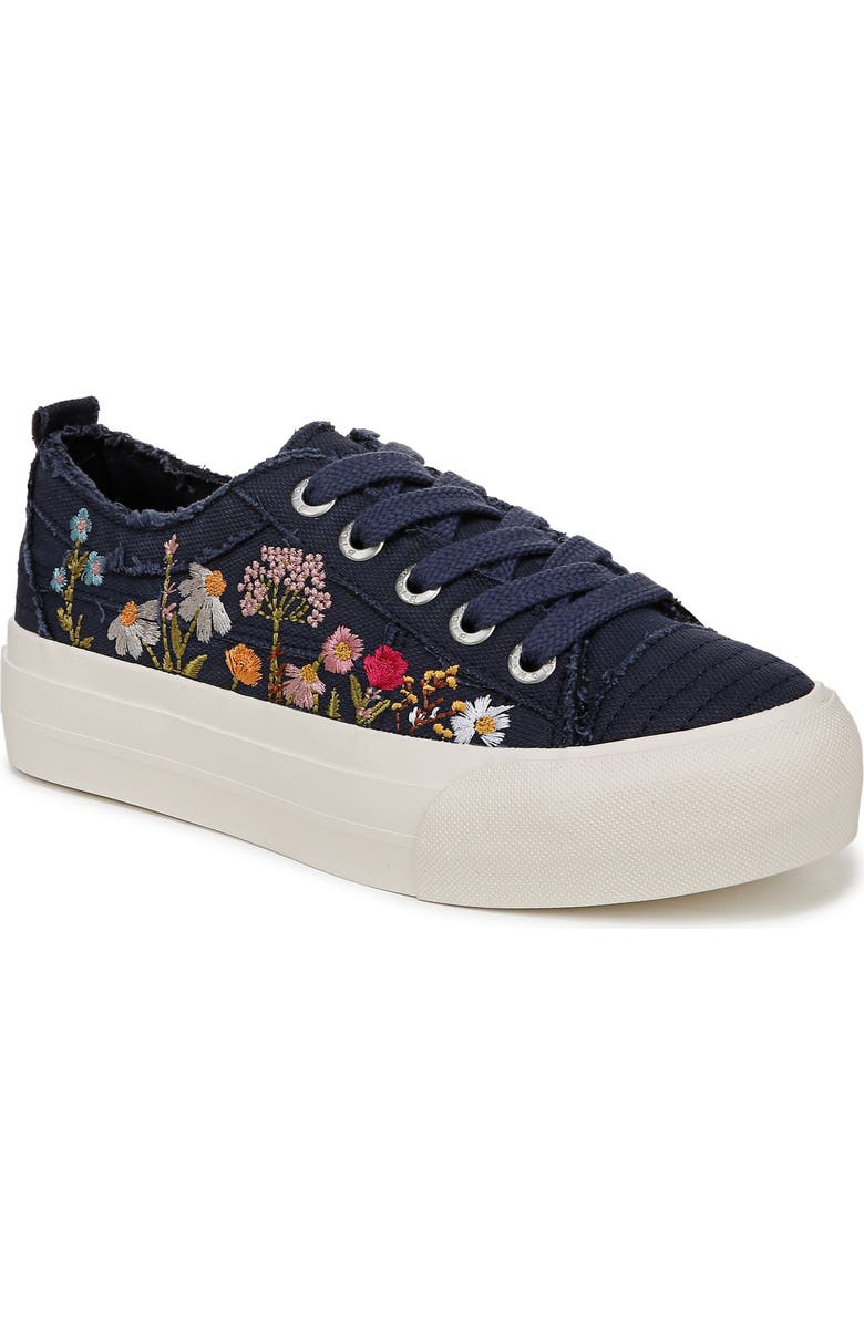 Blowfish Malibu Sadie-Sun Platform Sneaker, Main, color, Navy Canvas