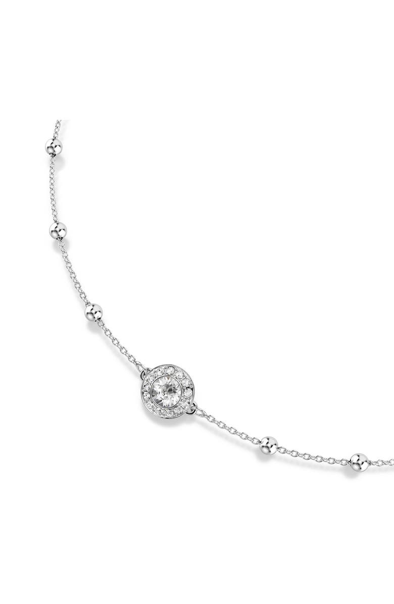 Swarovski Una Double Sided Necklace, Alternate, color, White/ Silver