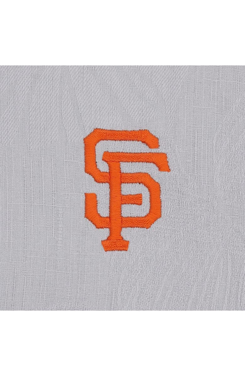 Tommy Bahama Men's Tommy Bahama Gray San Francisco Giants Hit and Run Silk Camp Button-Up Shirt, Alternate, color, Gray