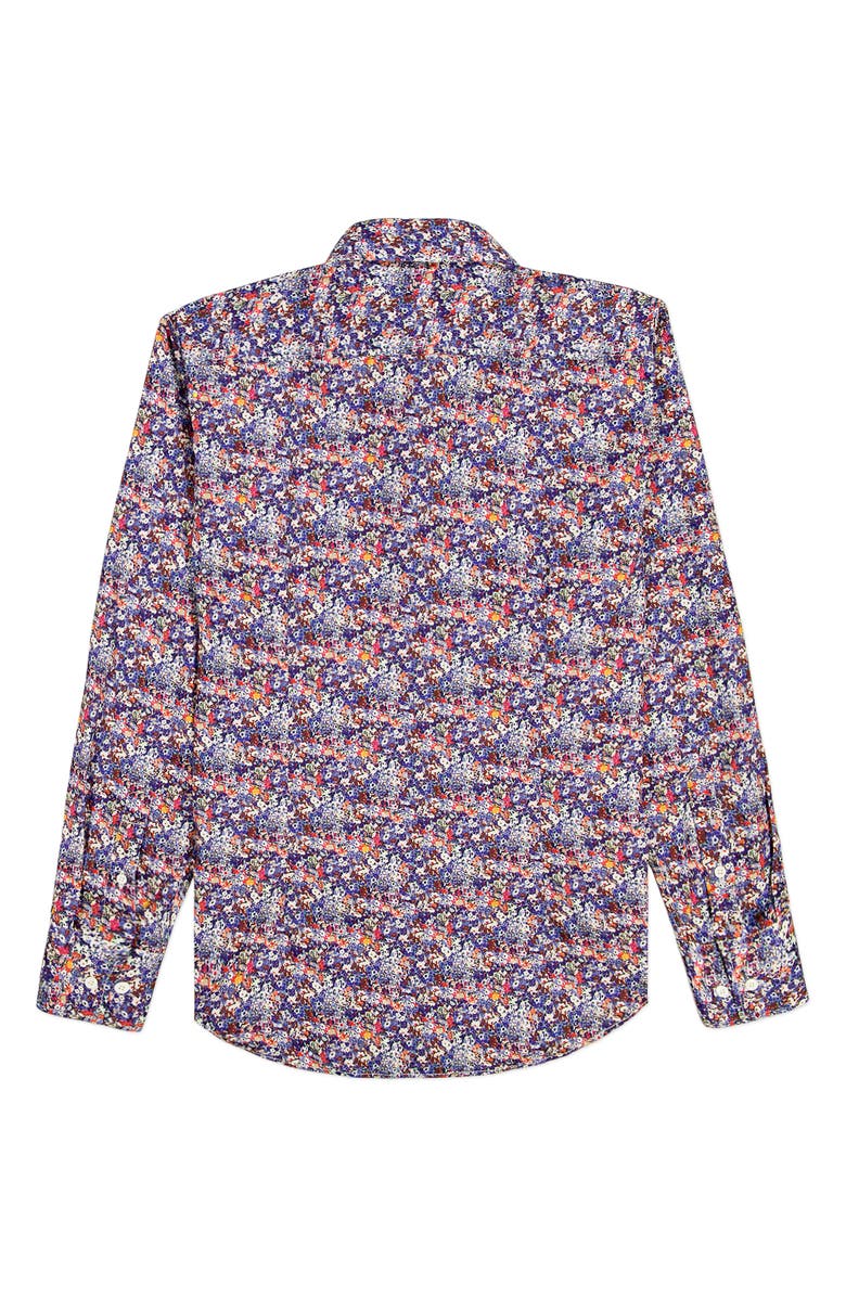 Robert Graham Backwell Floral Cotton Button-Up Shirt, Alternate, color, 