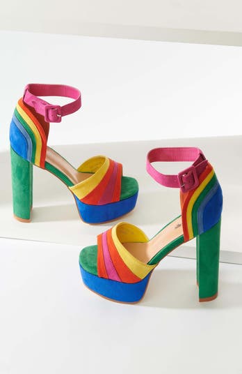 Peep Toe Platform Heels