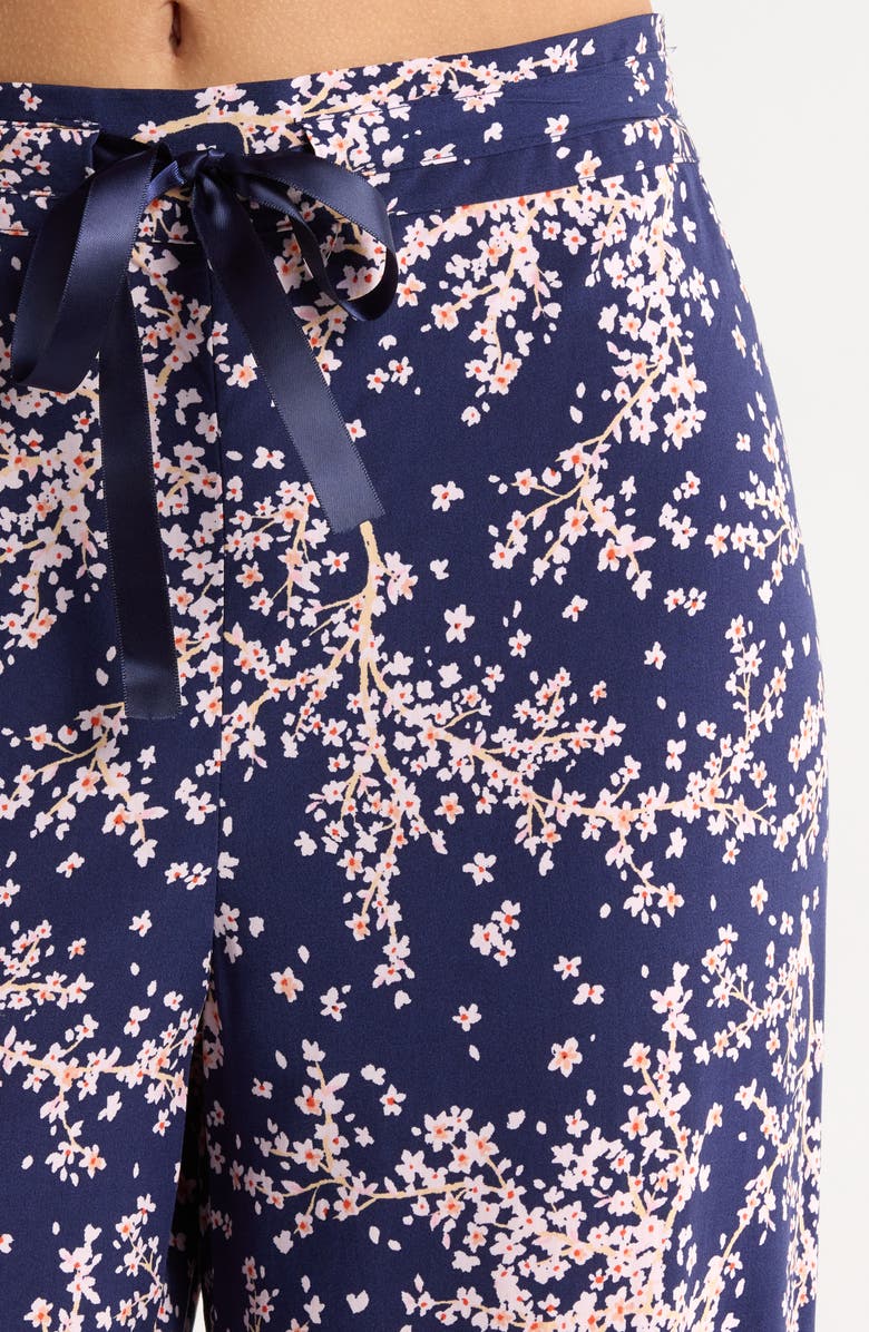 Papinelle Cheri Blossom Pajamas, Alternate, color, Navy