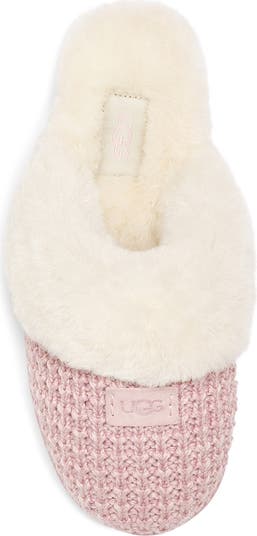 Cozy Knit Genuine Shearling Slipper