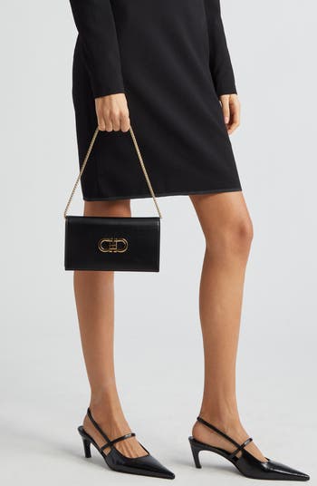 Double Gancio Bicolor Shoulder Bag