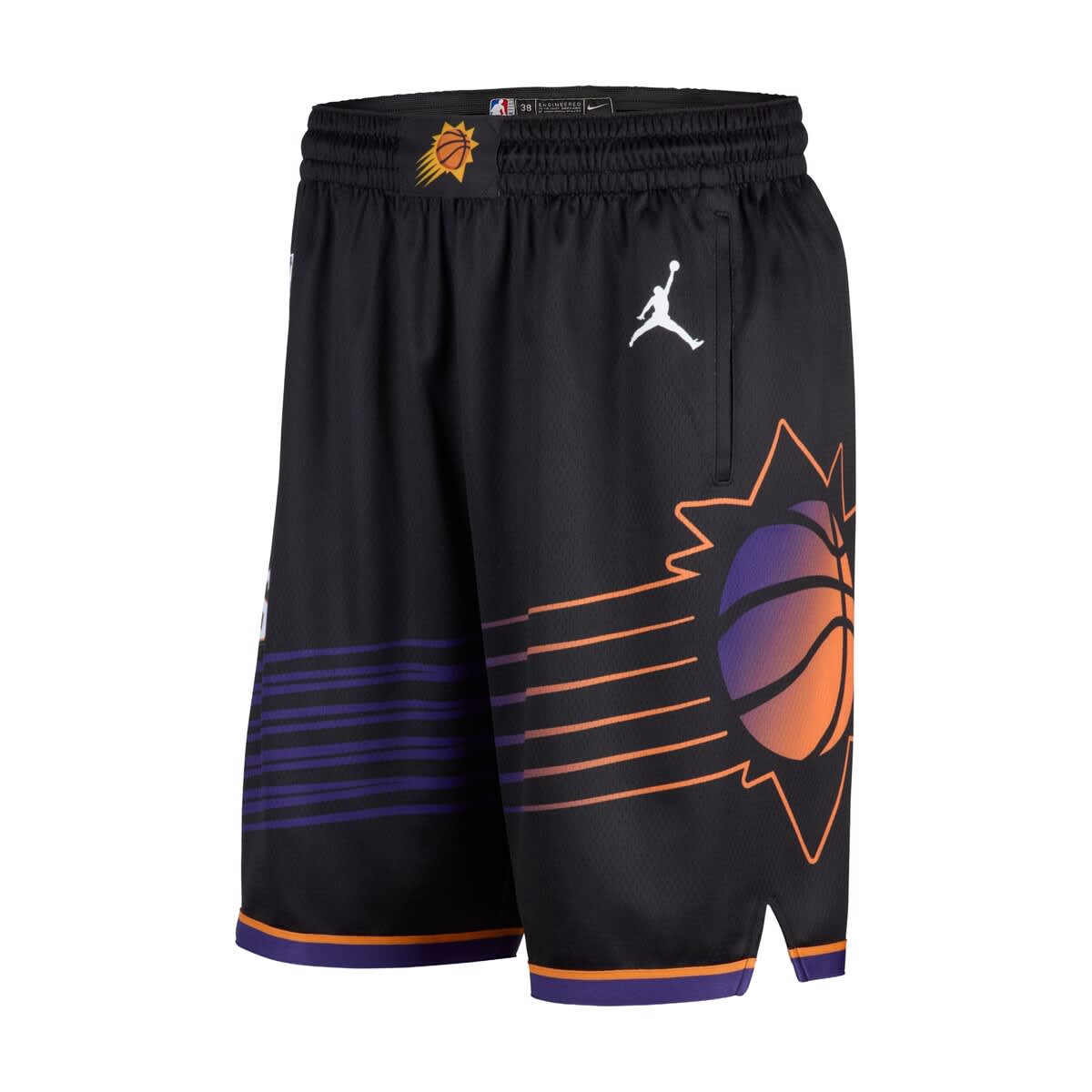 Men's Jordan Brand Black Phoenix Suns 2024/25 Swingman Shorts - Statement Edition - image 2