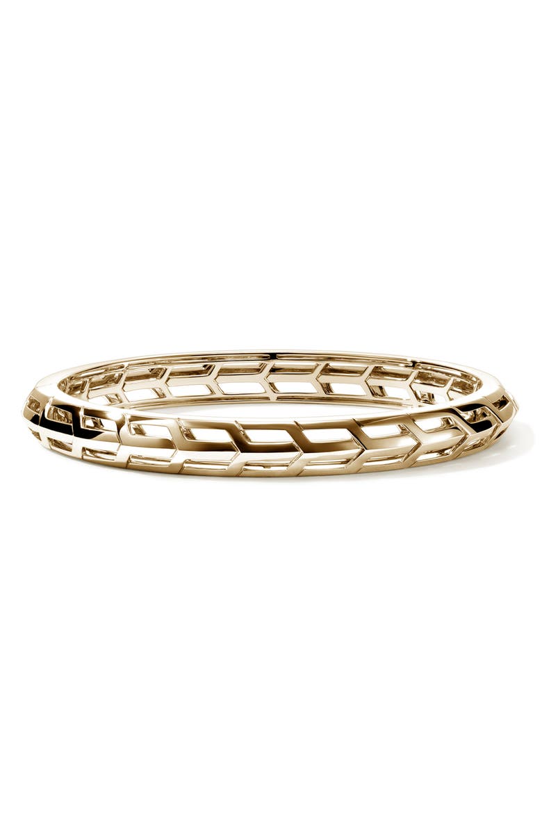John Hardy Icon 50 Hinged Bangle, Gold, Main, color, 
