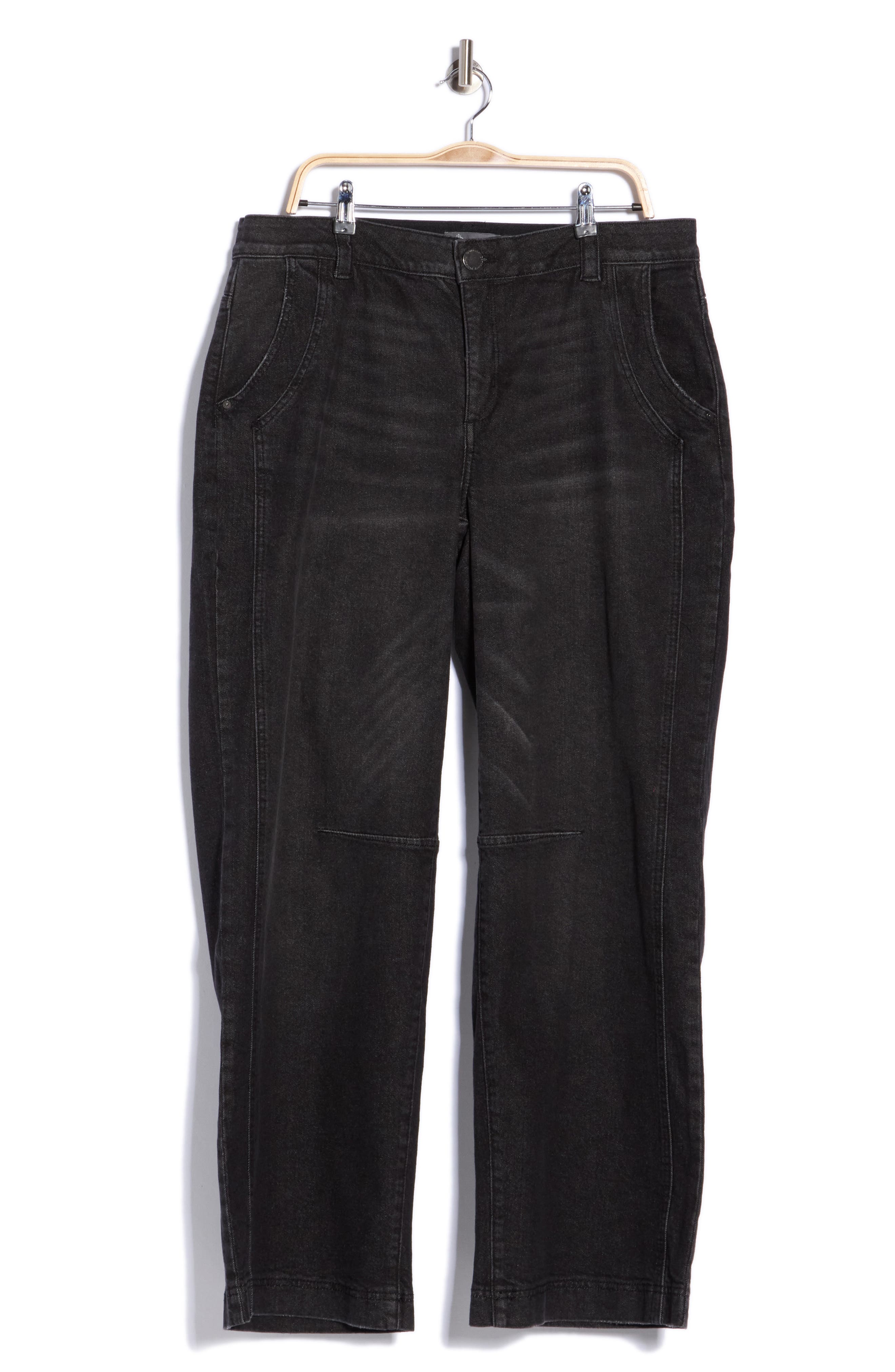 Darted High Waist Wide Leg Jeans