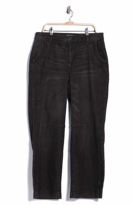 Darted High Waist Wide Leg Jeans