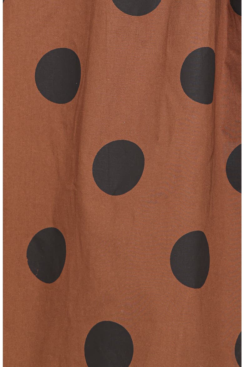 Eddie Polka Dot Minidress, Alternate, color, BROWN POLKA DOT