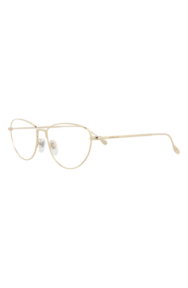 Gucci 54mm Cat Eye Optical Glasses, Alternate, color,
