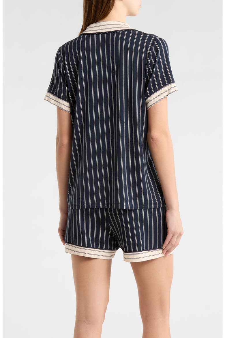 Stripe Pocket Short Pajamas, Alternate, color, BLUE/ CREAM STRIPE