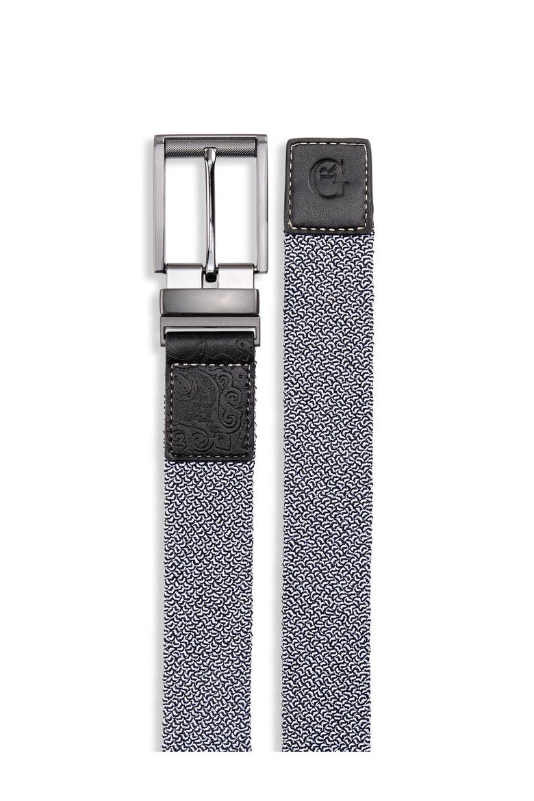Big & Tall  Hugo Web Belt, Alternate, color, BLACK