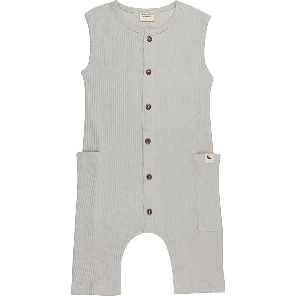 Turtledove London Kids Organic Cotton Jersey Romper In Blue