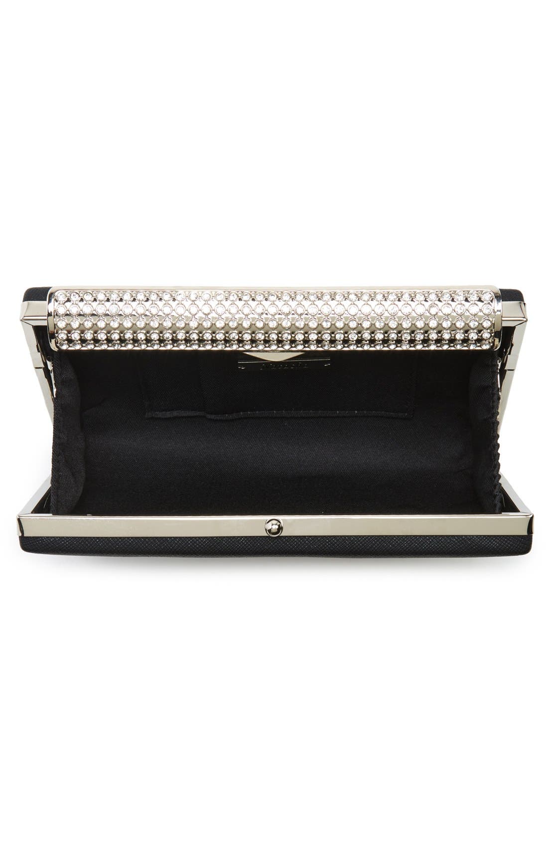 ZZDNU Natasha Couture Natasha Couture Crystal Embellished Frame Clutch, Alternate, color, 