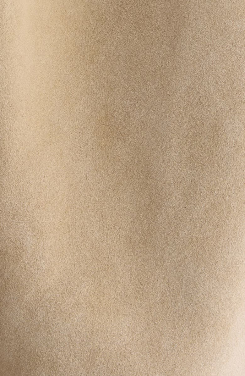 Chloé Puff Shoulder Suede Crop Jacket, Alternate, color, Blossom Beige