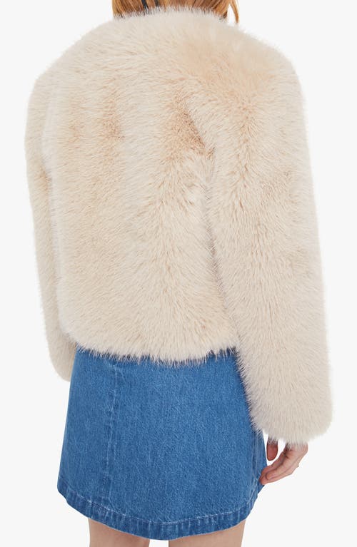 Mother The Polar Opposite Faux Fur Jacket In Neutral
