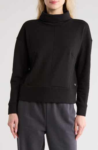 APANA Cocoon Long Sleeve Mock Neck Top