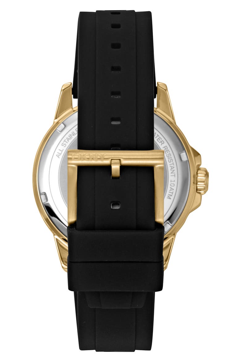 Sport Silicone Strap Watch, 43mm, Alternate, color, DARK GREEN