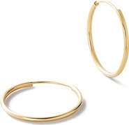 Ana Luisa Gold Slim Hoop Earrings - Medium