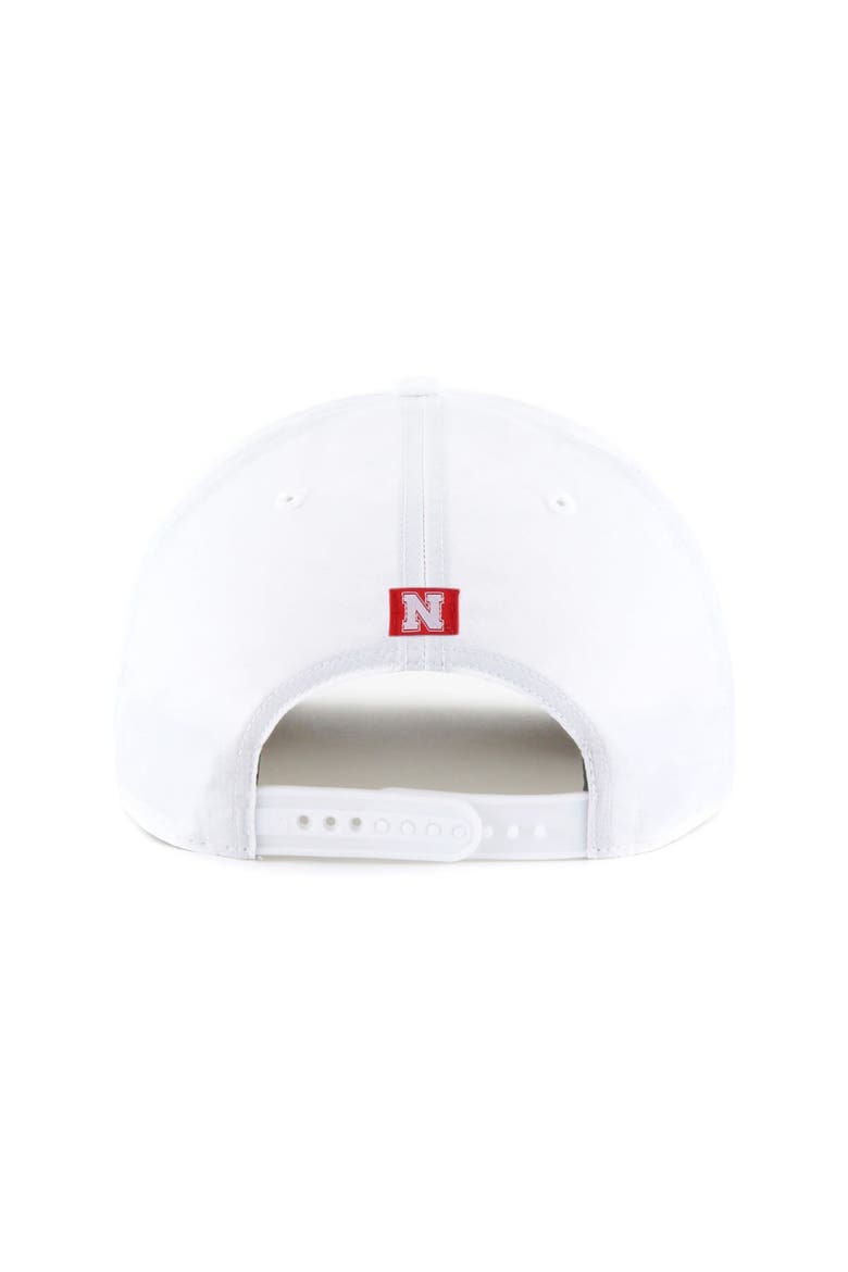 Men's '47 White Nebraska Huskers Condor Hitch brrr° Adjustable Hat, Alternate, color, White