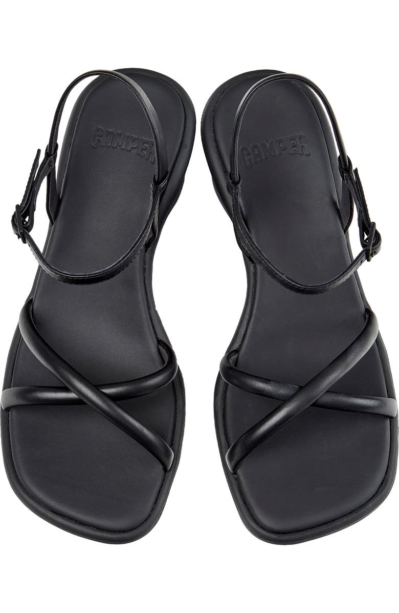 Camper Louise Wedge Sandal, Alternate, color, Black
