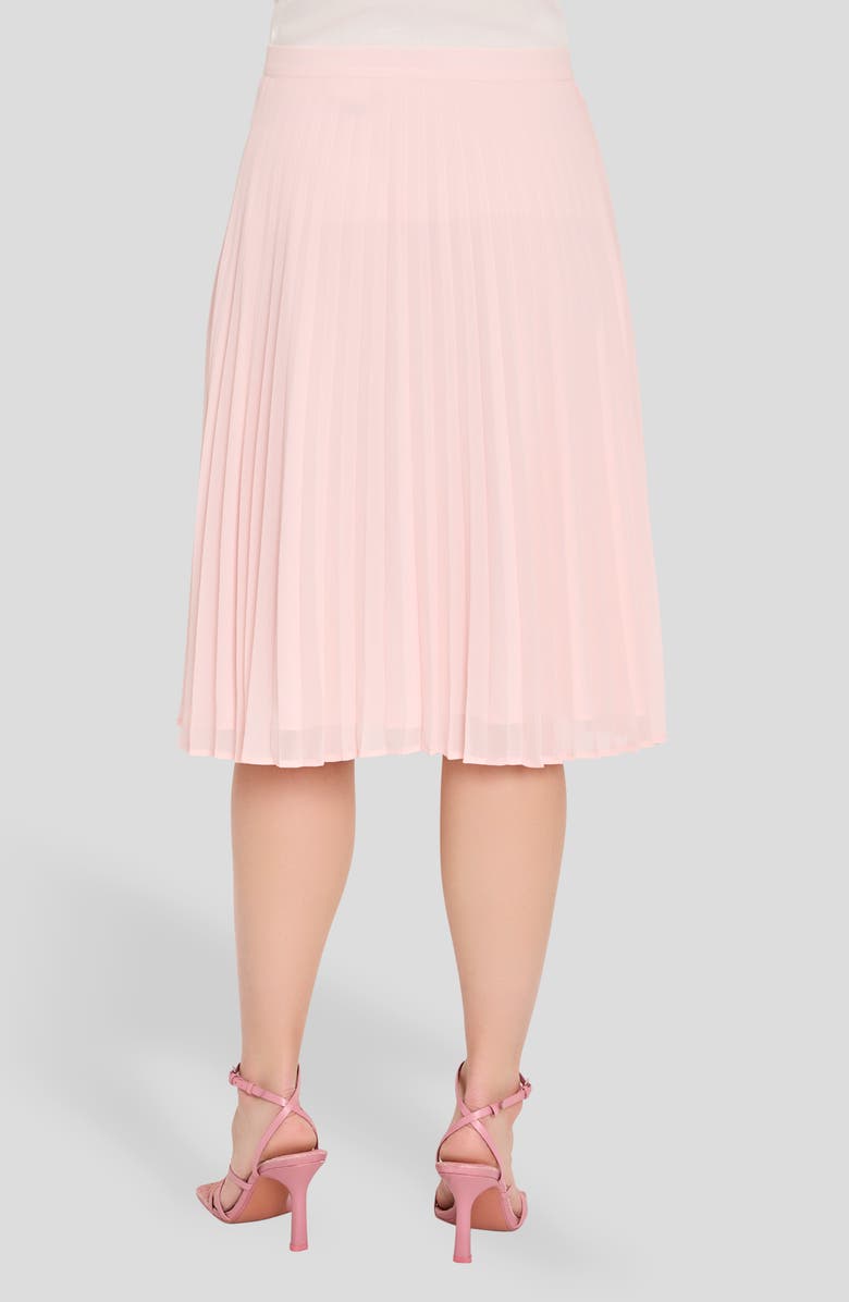 Tahari ASL Pleated Skirt, Alternate, color, Tea Rose