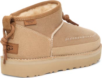 ショートブーツ・ブーティ UGG ULTRA MINI CRAFTED REGENERATE ANKLE BOOTS UGG® Gender Inclusive Ultra Mini Crafted Regenerate Genuine
