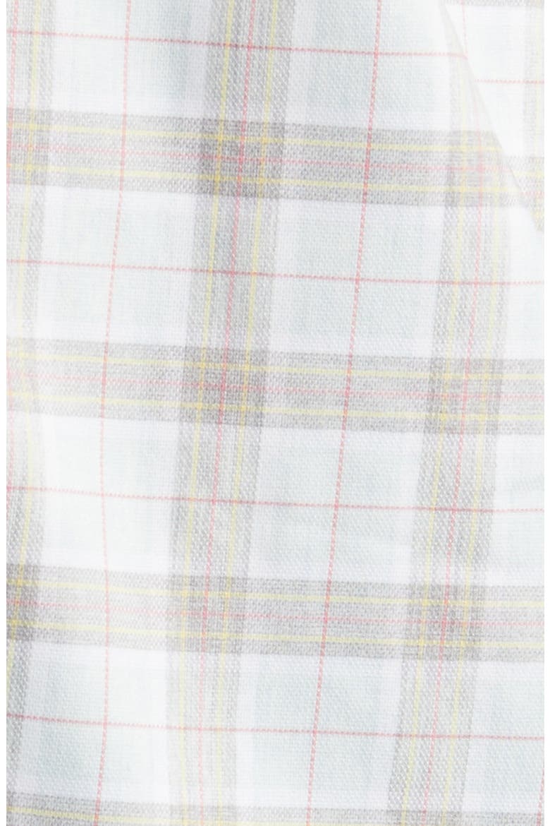 Chain Plaid Button-Up Shirt, Alternate, color, MALIBLU