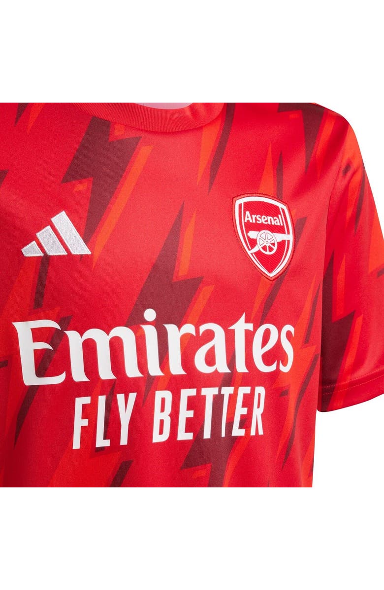 adidas Youth adidas  Red Arsenal 2023/24 Pre-Match Top, Alternate, color, 