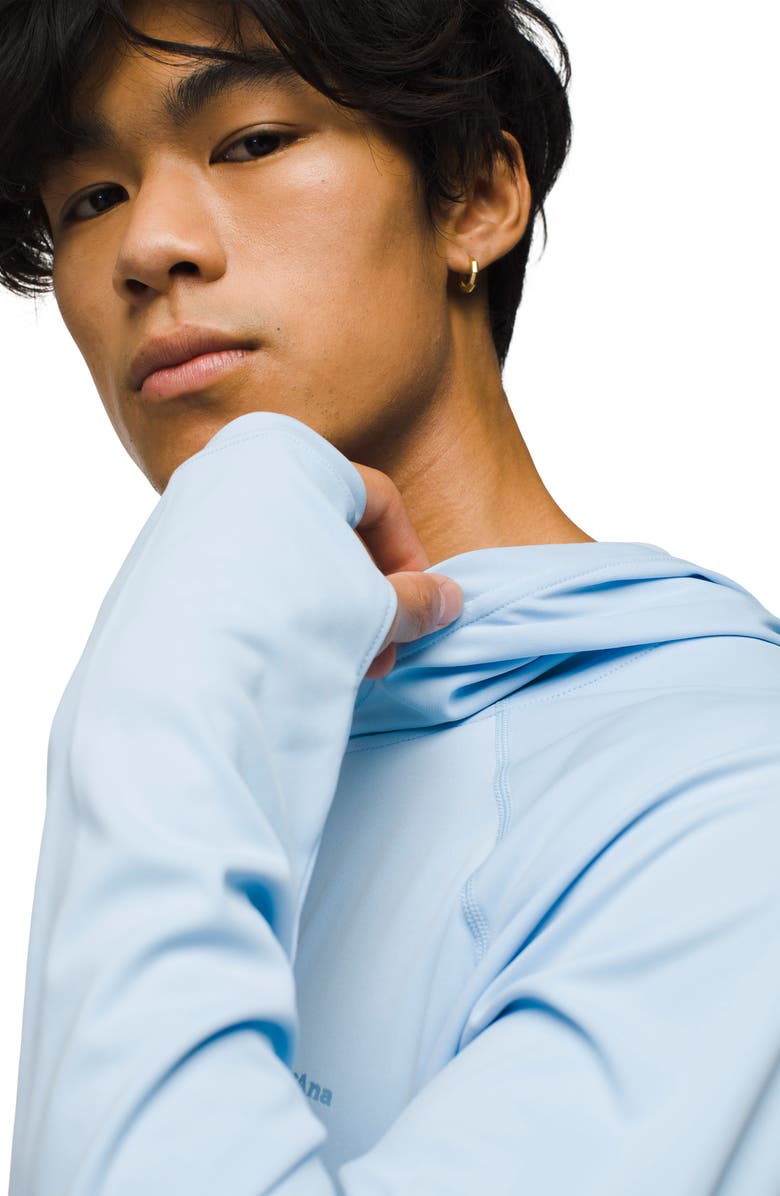 prAna Sol Shade Long Sleeve Hooded Performance Top, Alternate, color, Crescent Bay