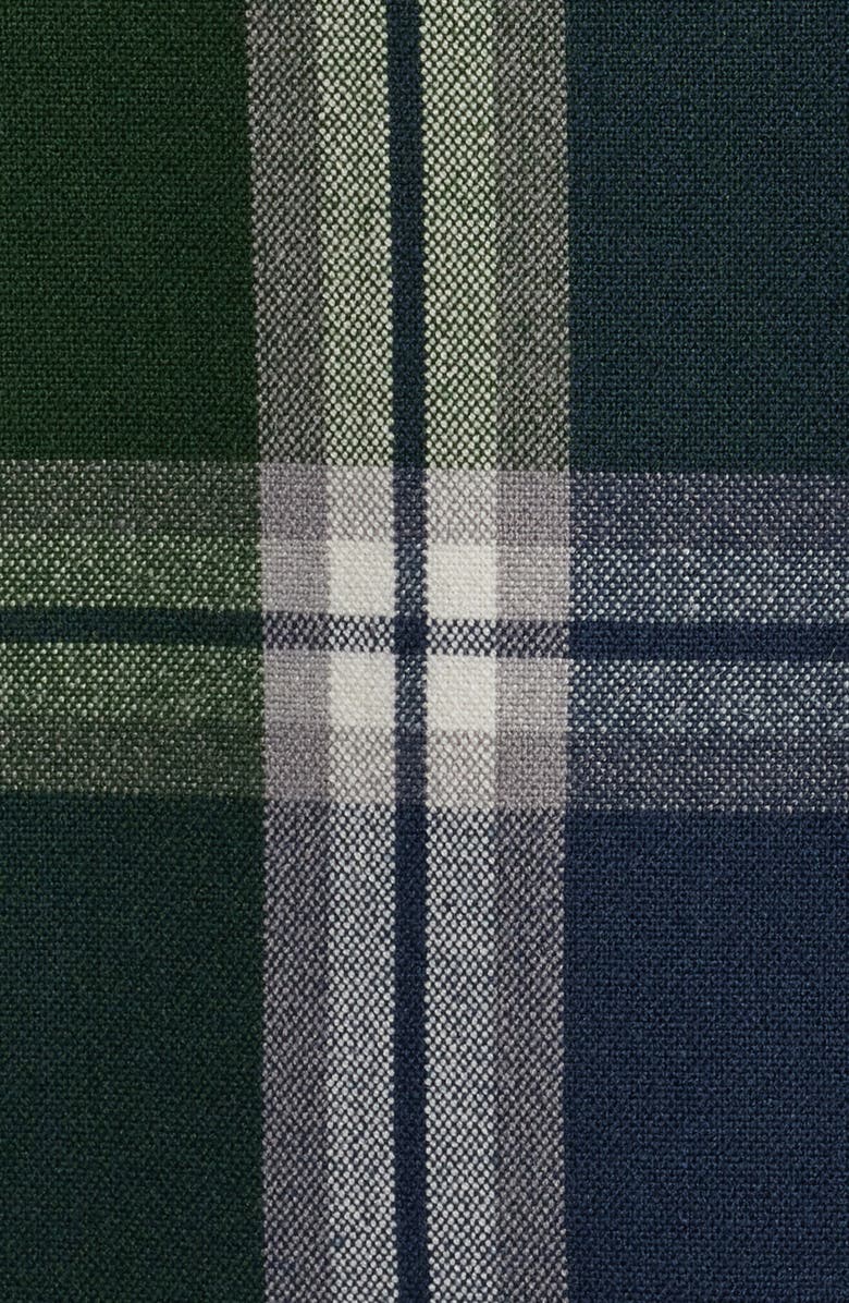 Mizzen+Main City Trim Fit Plaid Flannel Button-Down Shirt, Alternate, color, Navy Demetrius Plaid