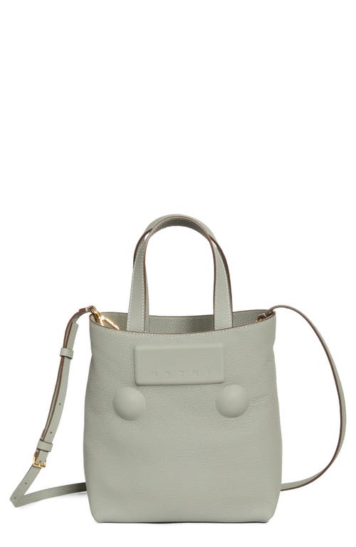 MARNI MARNI SMALL TRUNKAROO LEATHER SHOPPER