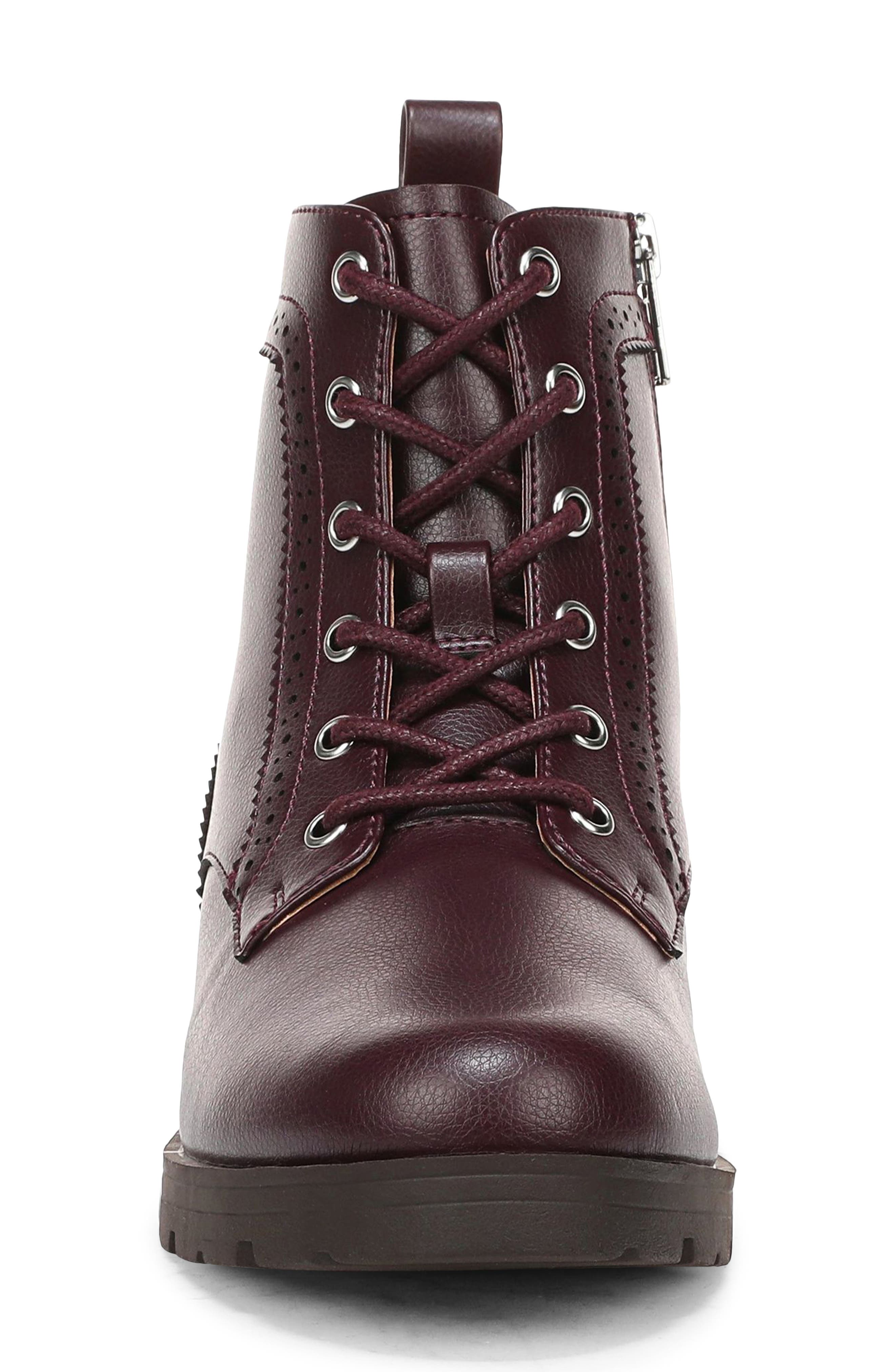 Lena Combat Boot, Alternate, color, CHOC PLUM