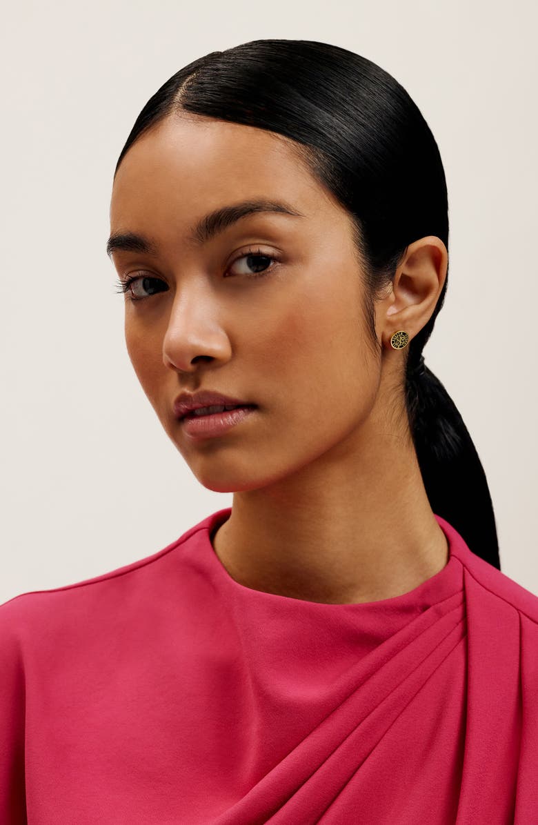 Ted Baker Monlia Monogram Button Stud Earrings, Alternate, color,