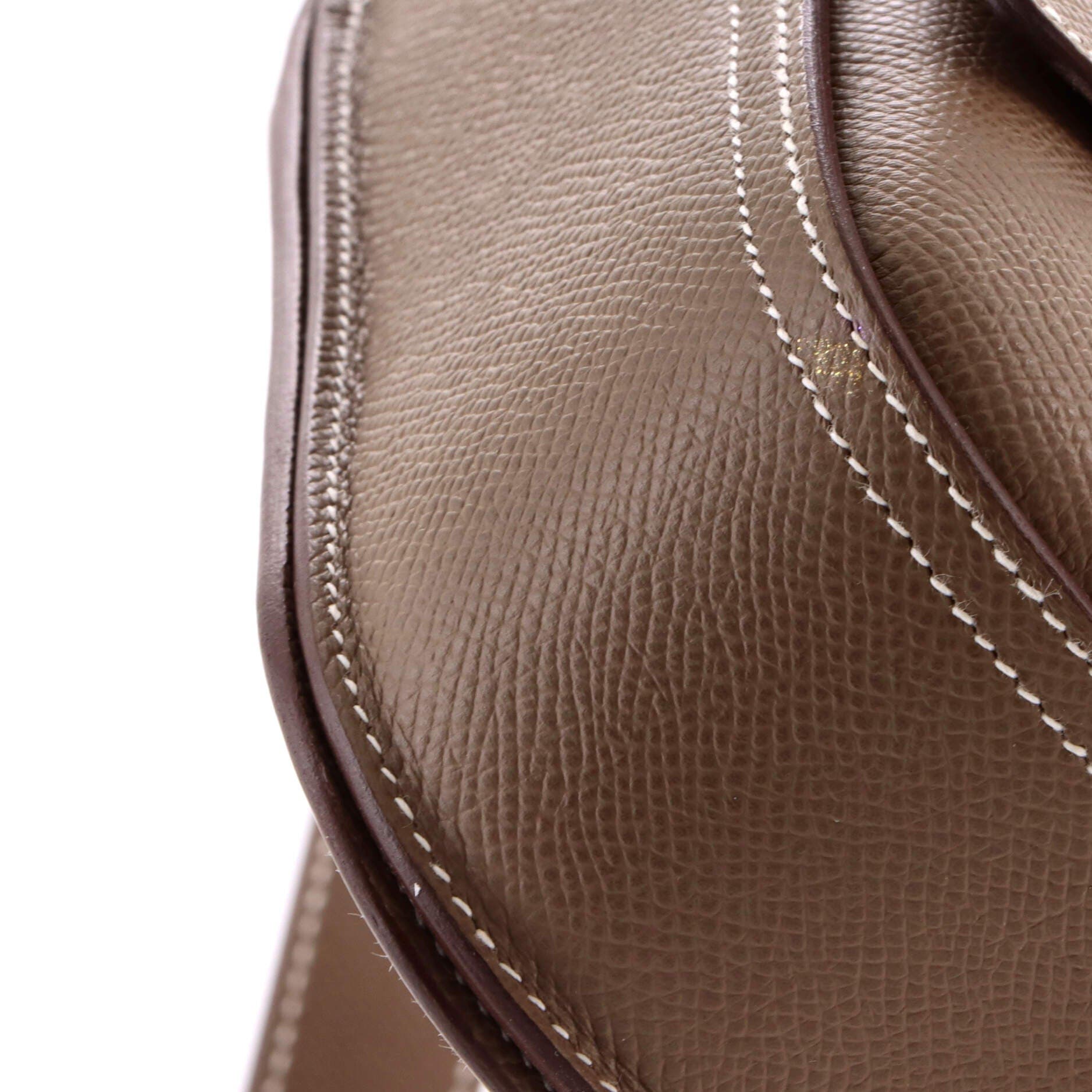 Pre-Owned Hermes Della Cavalleria Shoulder Bag Epsom Mini, Alternate, color, Etoupe