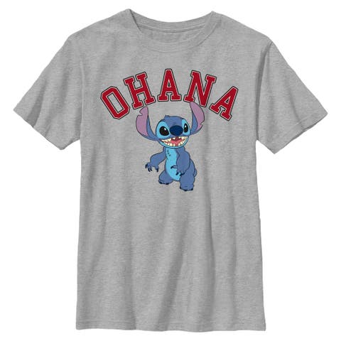 Boy's Lilo & Stitch Ohana Collegiate  Graphic T-Shirt