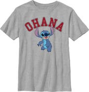 Lilo & Stitch Boy's Lilo & Stitch Ohana Collegiate Graphic T-Shirt