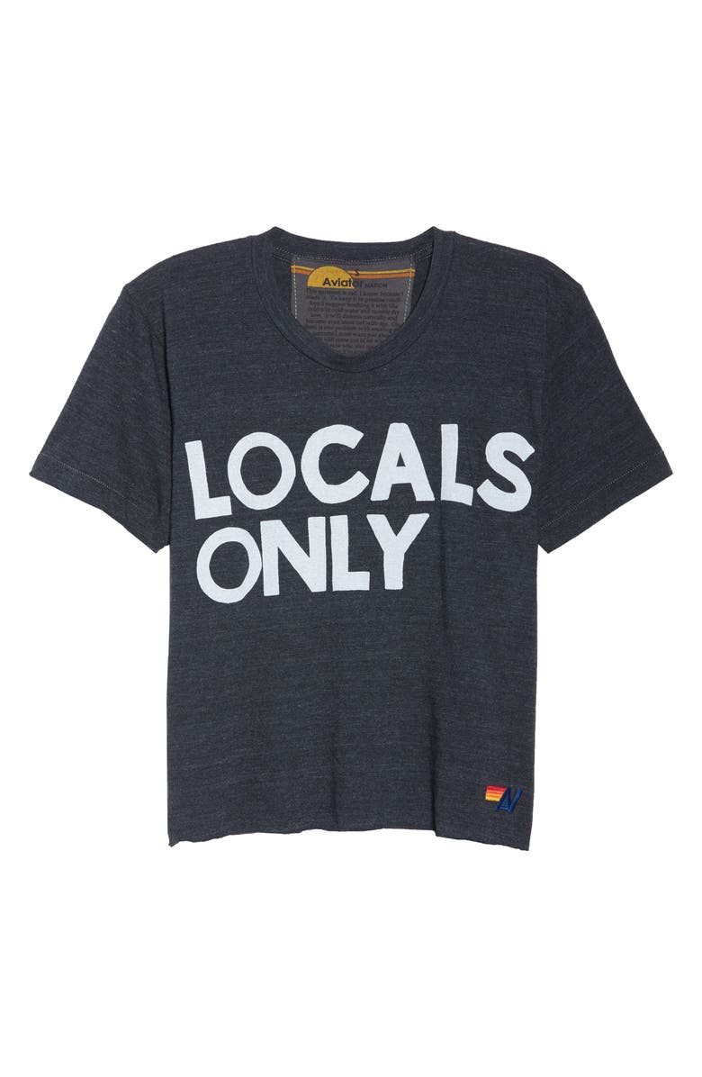 Aviator Nation Locals Only Boyfriend Tee, Alternate, color, 