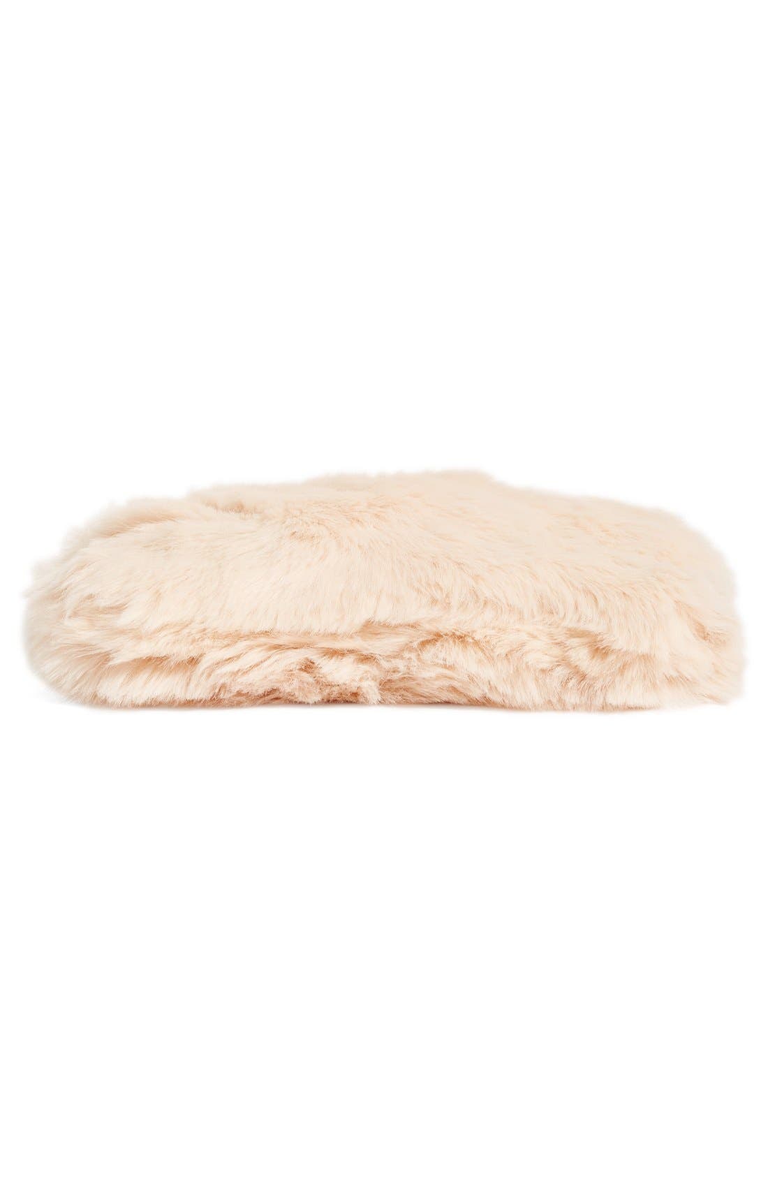 Cuddle Up Faux Fur Pouch, Alternate, color, PINK PEONY